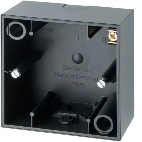 Berker 10419949 opbouwbak 1-voudig S1/B3/B7 antraciet mat