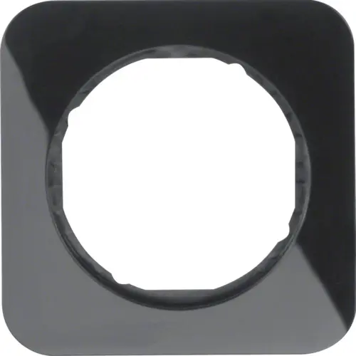 Berker 10112145 afdekraam 1-voudig R1 zwart