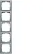 Berker 10159939 afdekraam 5-voudig S1 aluminium mat