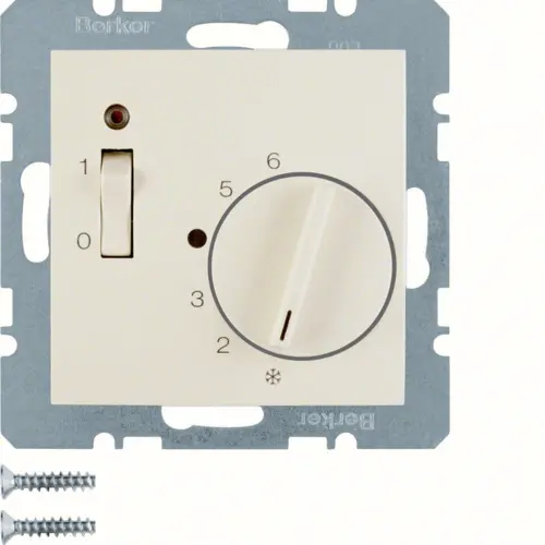 Berker 20318982 kamerthermostaat 24V verbreekcontact S1/B3/B7 creme glans