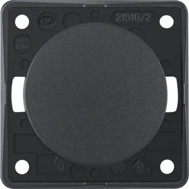 Berker 936522505 Integro Flow uitschakelaar 2-polig 10 AX antraciet mat