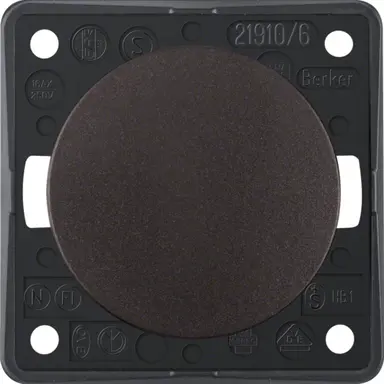 Berker 936562501 Integro Flow wisselschakelaar 10 AX bruin mat