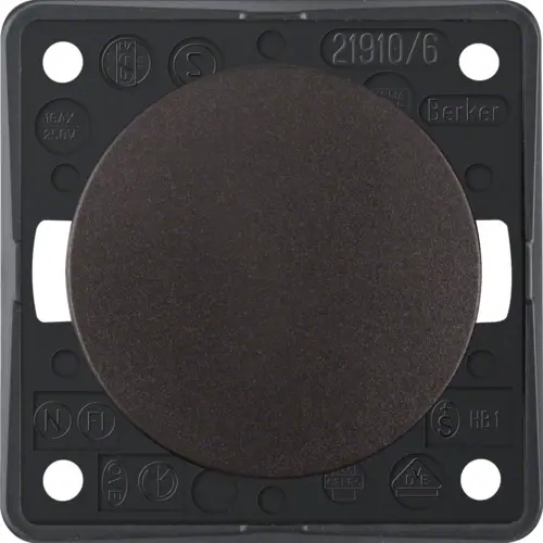 Berker 936562501 Integro Flow wisselschakelaar 10 AX bruin mat