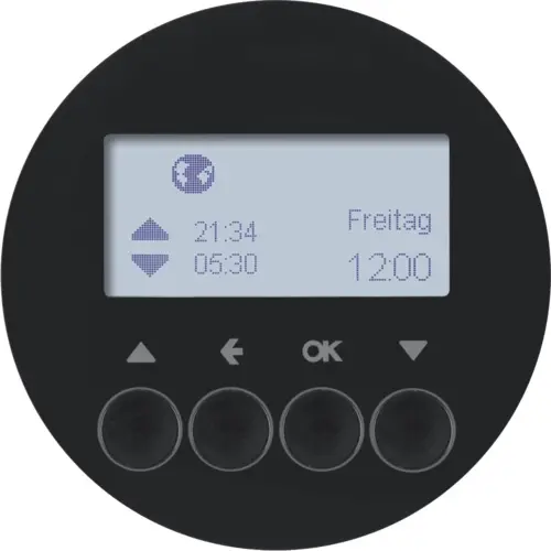Berker 85741131 schakelklok jaloeziebesturing opzetmodule R1/R3/R8 zwart
