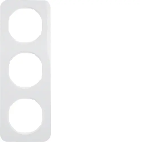 Berker 10132189 afdekraam 3-voudig R1 wit