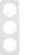 Berker 10132189 afdekraam 3-voudig R1 wit