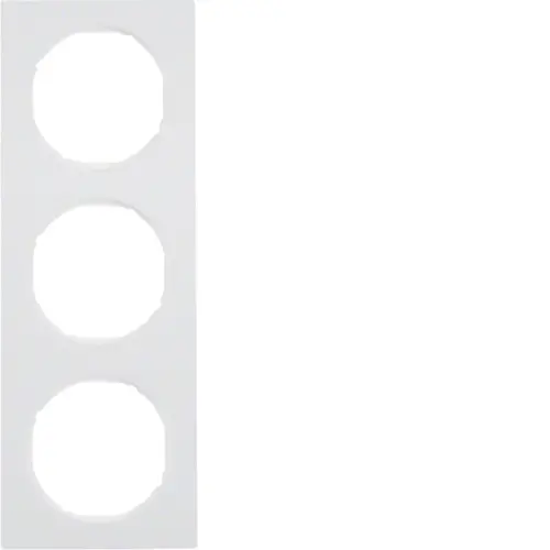 Berker 10132289 afdekraam 3-voudig R3 wit