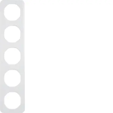 Berker 10152189 afdekraam 5-voudig R1 wit