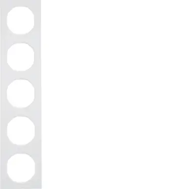 Berker 10152289 afdekraam 5-voudig R3 wit