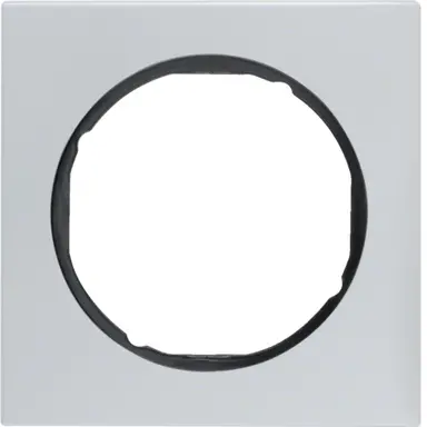 Berker 10112284 afdekraam 1-voudig R3 aluminium/zwart