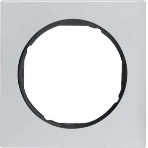 Berker 10112284 afdekraam 1-voudig R3 aluminium/zwart
