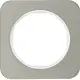 Berker 10112114 afdekraam 1-voudig R1 edelstaal wit