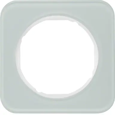 Berker 10112109 afdekraam 1-voudig R1 glas wit