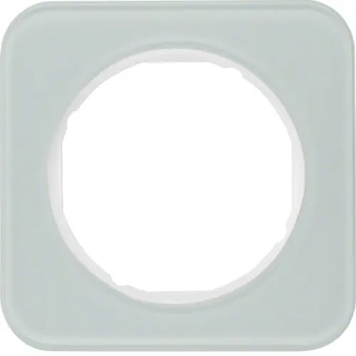 Berker 10112109 afdekraam 1-voudig R1 glas wit