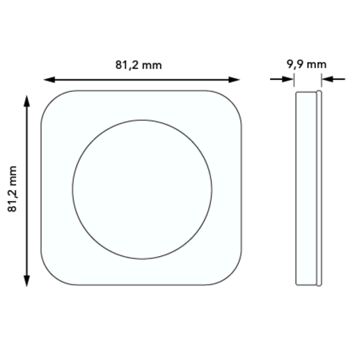 Berker 10112116 afdekraam 1-voudig R1 zwart glas
