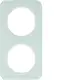 Berker 10122109 afdekraam 2-voudig R1 glas wit