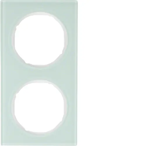 Berker 10122209 afdekraam 2-voudig R3 glas wit