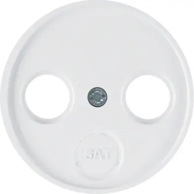 Berker 12032089 centraalplaat antenne / COAX wandcontactdoos R1/R3/R8 wit