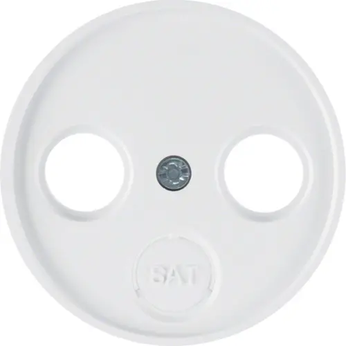 Berker 12032089 centraalplaat antenne / COAX wandcontactdoos R1/R3/R8 wit