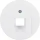 Berker 14072089 centraalplaat RJ45 wandcontactdoos 1-voudig R1/R3/R8 wit