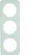 Berker 10132109 afdekraam 3-voudig R1 glas wit