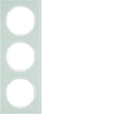 Berker 10132209 afdekraam 3-voudig R3 glas wit