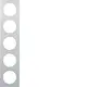 Berker 10152274 afdekraam 5-voudig R3 aluminium/wit