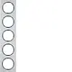 Berker 10152284 afdekraam 5-voudig R3 aluminium/zwart