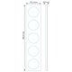 Berker 10152204 afdekraam 5-voudig R3 edelstaal/zwart