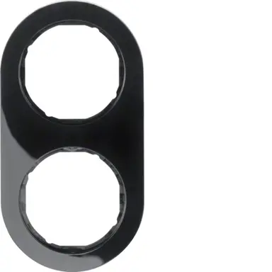 Berker 10122045 afdekraam 2-voudig R.Classic zwart