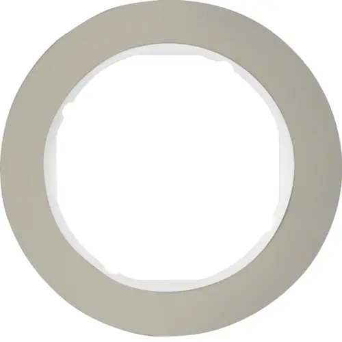 Berker 10112014 afdekraam 1-voudig R.Classic edelstaal wit