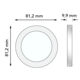 Berker 10112014 afdekraam 1-voudig R.Classic edelstaal wit