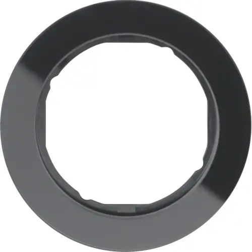 Berker 10112016 afdekraam 1-voudig R.Classic glas zwart