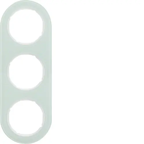 Berker 10132009 afdekraam 3-voudig R.Classic glas wit