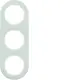 Berker 10132009 afdekraam 3-voudig R.Classic glas wit