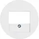 Berker 10382089 centraalplaat USB / luidspreker R1/R3/R8 wit