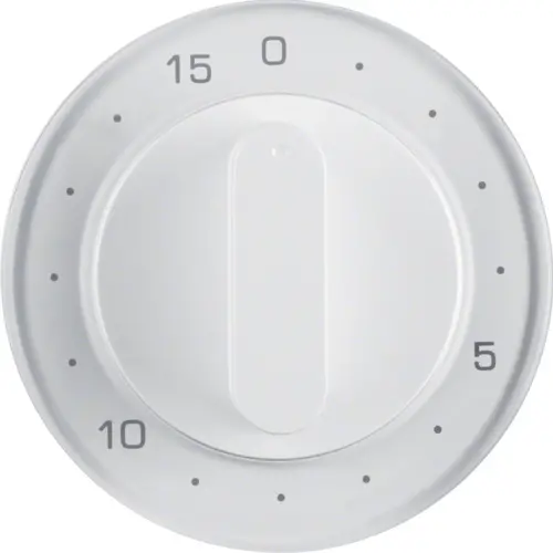 Berker 16322089 draaiknop tijdschakelaar 15 minuten R1/R3/R8 wit
