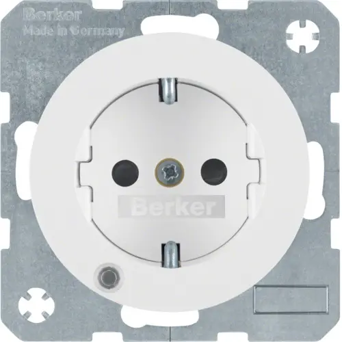 Berker 41102089 wandcontactdoos controle-LED R1/R3 wit