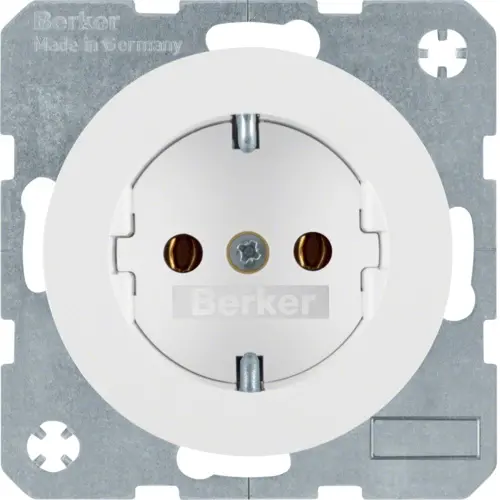 Berker 47432089 wandcontactdoos randaarde R1/R3 wit