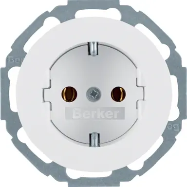 Berker 47452089 wandcontactdoos randaarde R.Classic wit