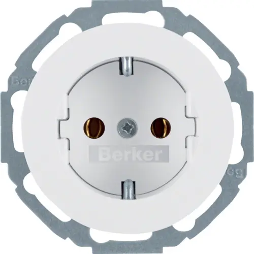 Berker 47452089 wandcontactdoos randaarde R.Classic wit