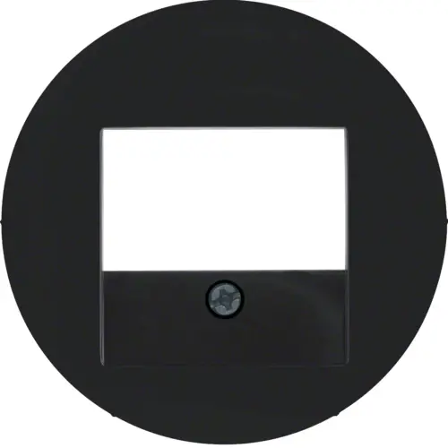 Berker 10382045 centraalplaat USB / luidspreker R1/R3/R8 zwart