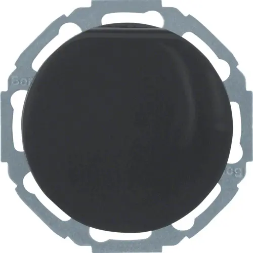 Berker 47442045 wandcontactdoos randaarde kindveilig klapdeksel 45 graden draaibaar R1/R3/R8 zwart