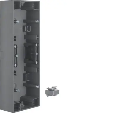 Berker 10537006 opbouwbak 3-voudig horizontaal K1 antraciet