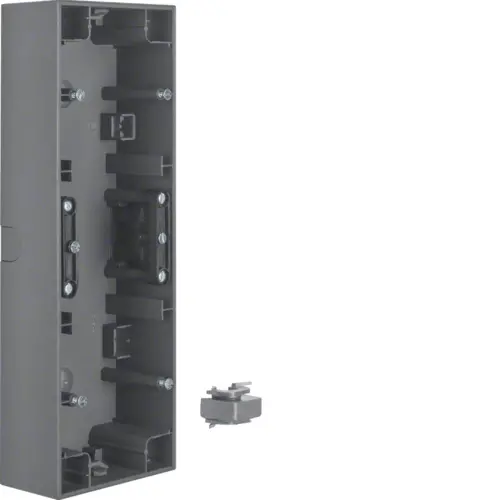 Berker 10537006 opbouwbak 3-voudig horizontaal K1 antraciet