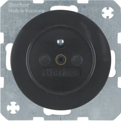 Berker 6768762045 wandcontactdoos penaarde kindveilig R1/R3/R8 zwart