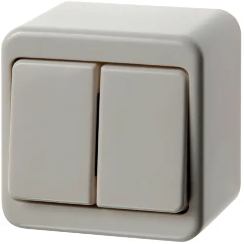 Berker 61300849 opbouw wissel-wisselschakelaar 10A wit