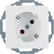 Berker 47278989 wandcontactdoos randaarde 45 graden gedraaid S1/B3/B7 wit glans