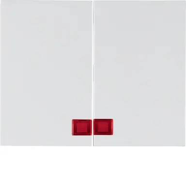 Berker 14377009 schakelwip 2-voudig controlevenster K1 wit