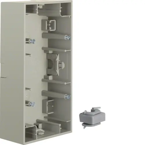 Berker 10527004 opbouwbak 2-voudig horizontaal K5 edelstaal